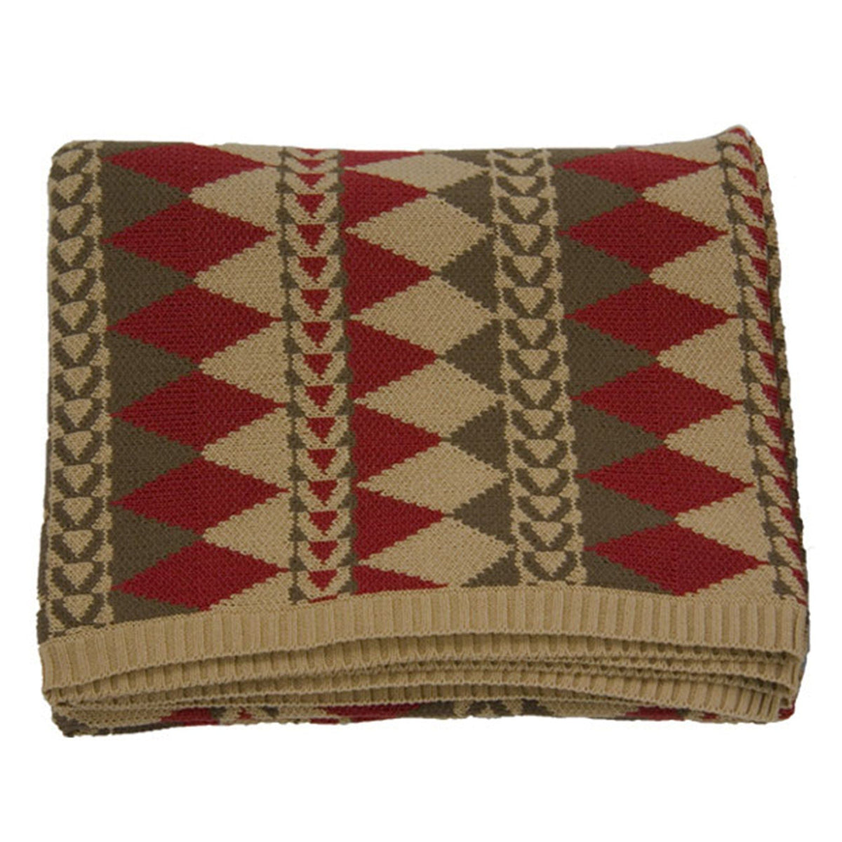 Wilderness Ridge Knitted Throw Blanket, 50" x 60", 1PC