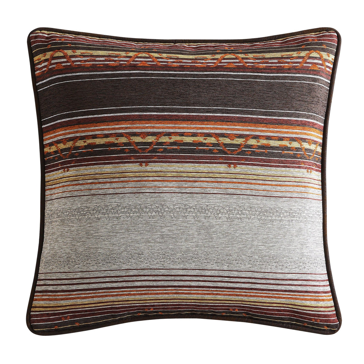 Estes Chenille Reversible Euro Sham, 27" x 27", Copper, 1PC