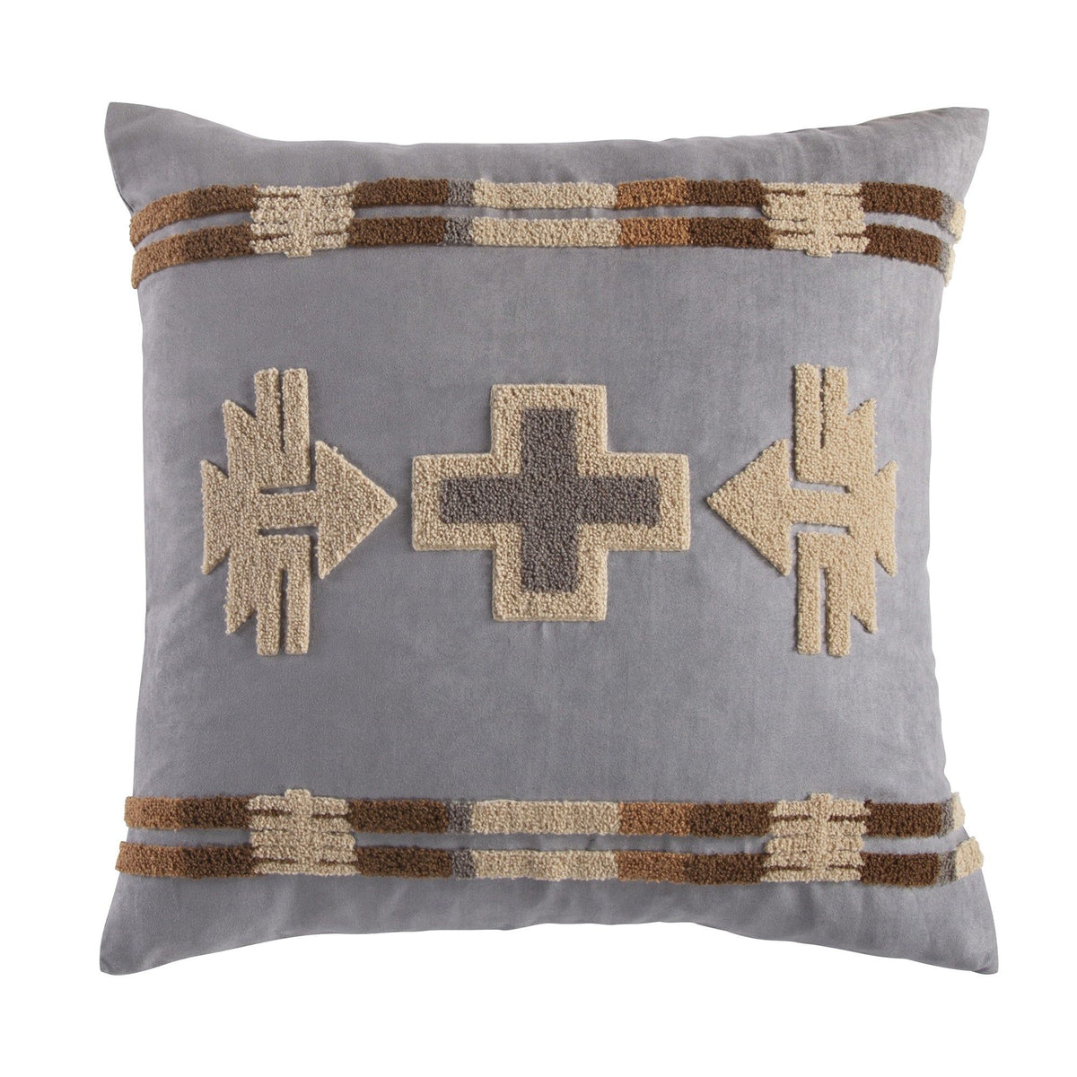 Southwest Crewel Embroidery Pillow, 20" x 20", 1PC