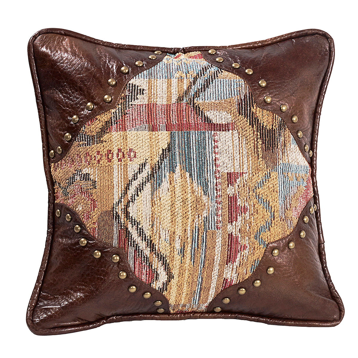 Ruidoso Chenille Scalloped Corner Square Pillow, 18" x 18", 1PC