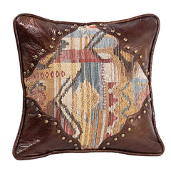 Ruidoso Chenille Scalloped Corner Square Pillow, 18" x 18", 1PC