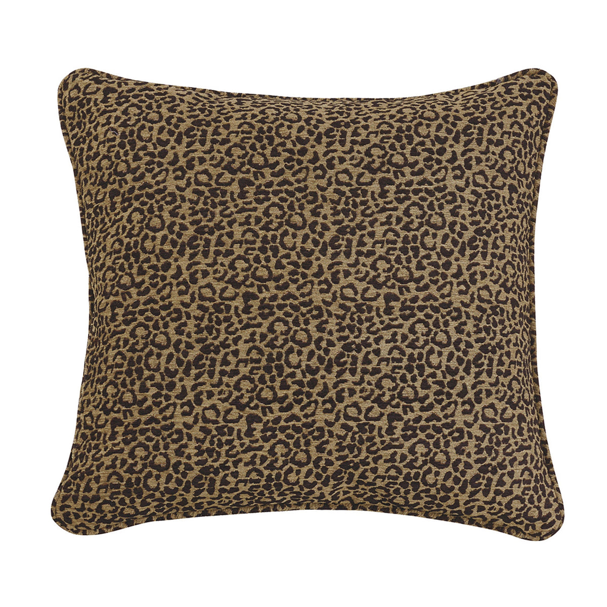 San Angelo Leopard Chenille Euro Sham, 27" x 27", 1PC
