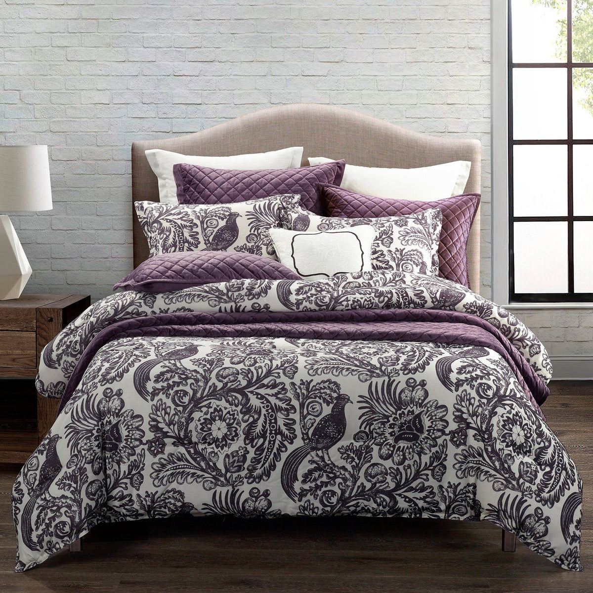 Augusta Toile Comforter Set, Super Queen, 3PC