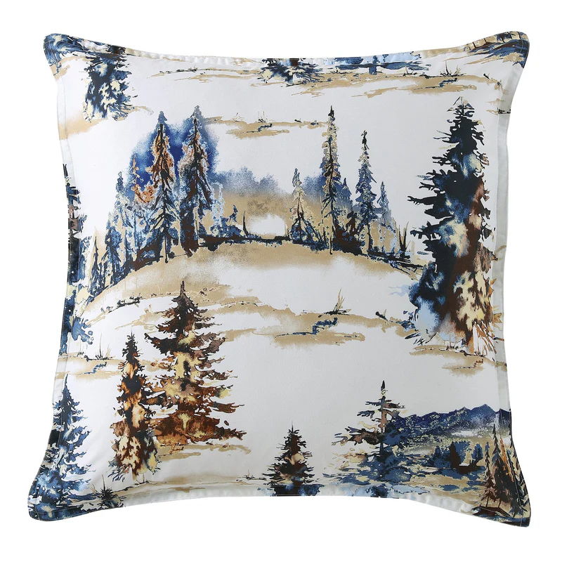 Acadia Euro Sham, 27" x 27", Navy, 1PC