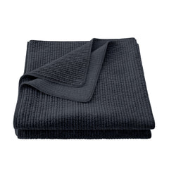 Stonewashed Cotton Velvet Quilt, King, Navy, 1PC