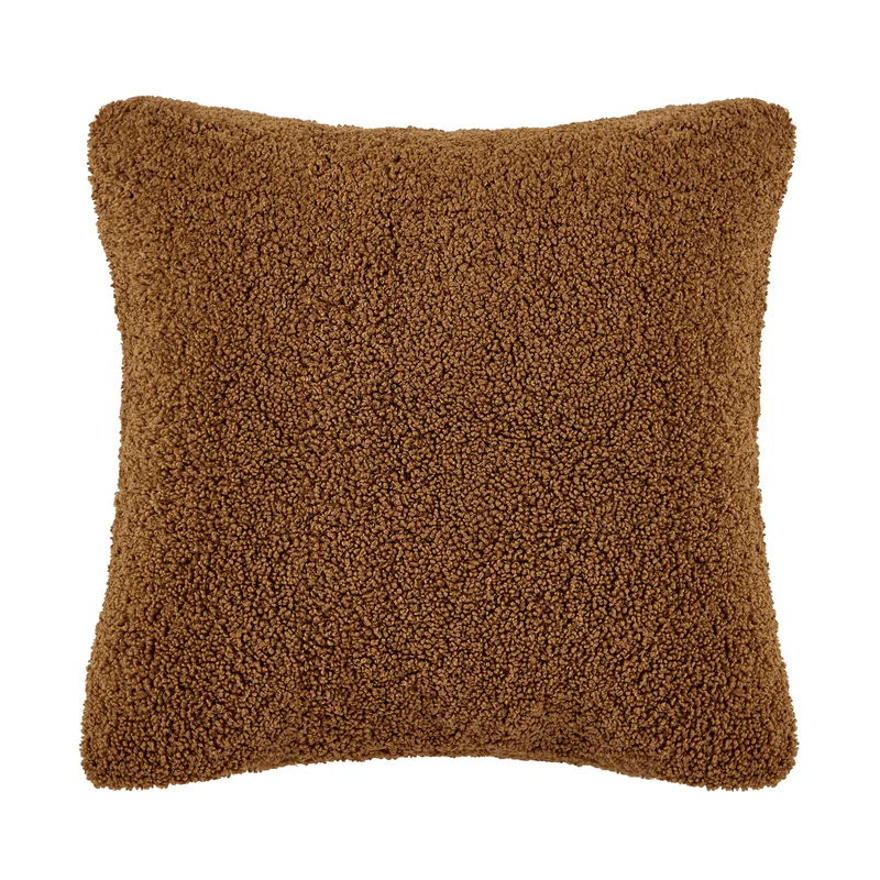 Teddy Euro Pillow with Down Insert, 26" x 26", Umber, 1PC