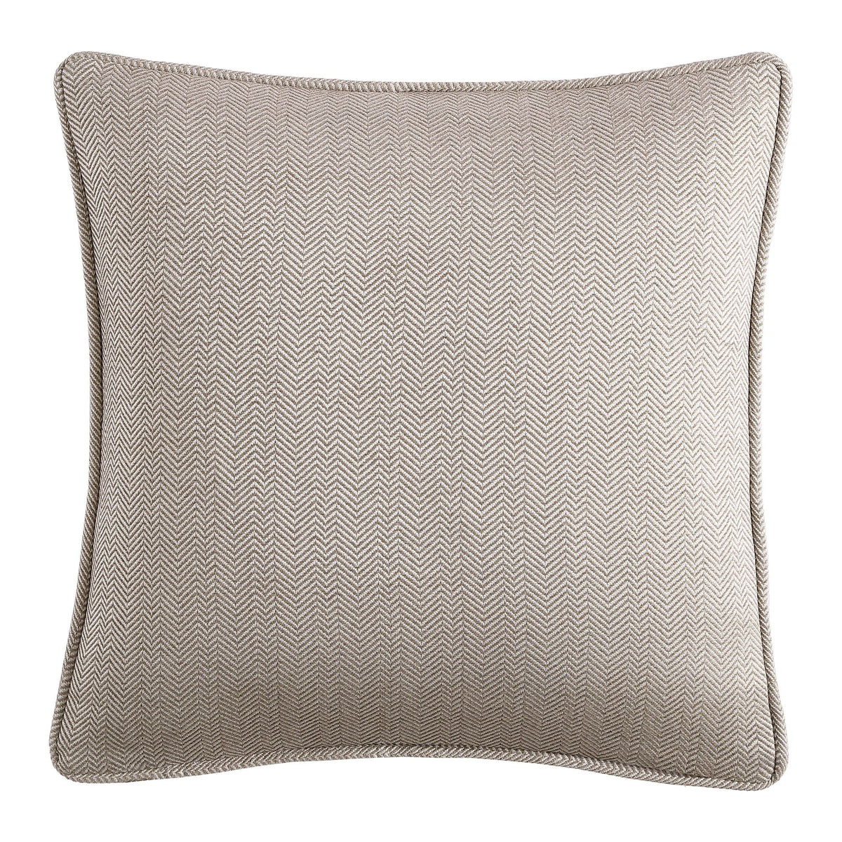 Chenille Herringbone Euro Sham, 27" x 27", Sand, 1PC