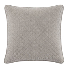 Anna Diamond Quilted Euro Sham, 27" x 27", Taupe, 1PC
