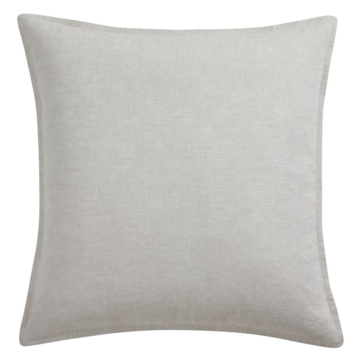 100% French Flax Linen Euro Sham, 27" x 27", Natural, 1PC