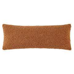 Teddy Lumbar Pillow with Down Insert, 14" x 36", Caramel, 1PC