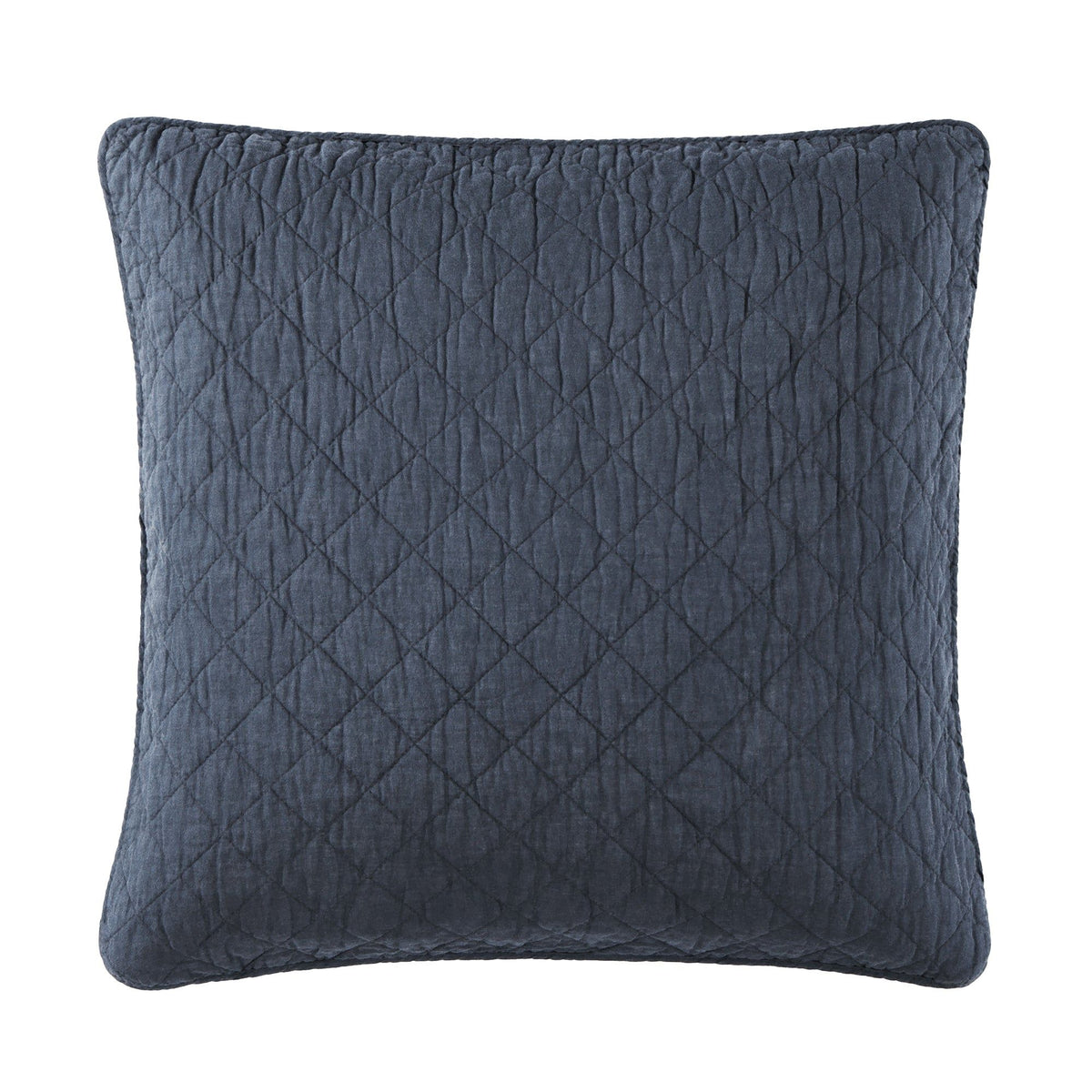 Cotton Comfort Euro Sham, 27" x 27", Navy, 1PC