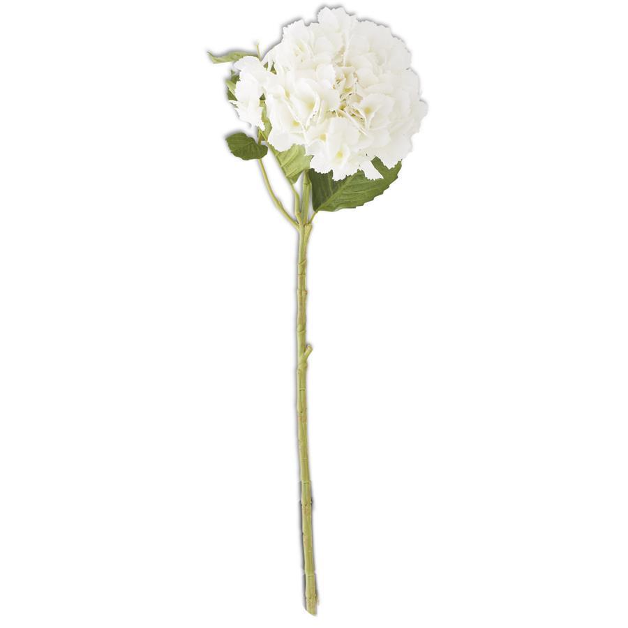 20" White Real Touch Hydrangea Spray
