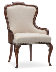 Charleston - Upholstered Arm Chair - Dark Brown