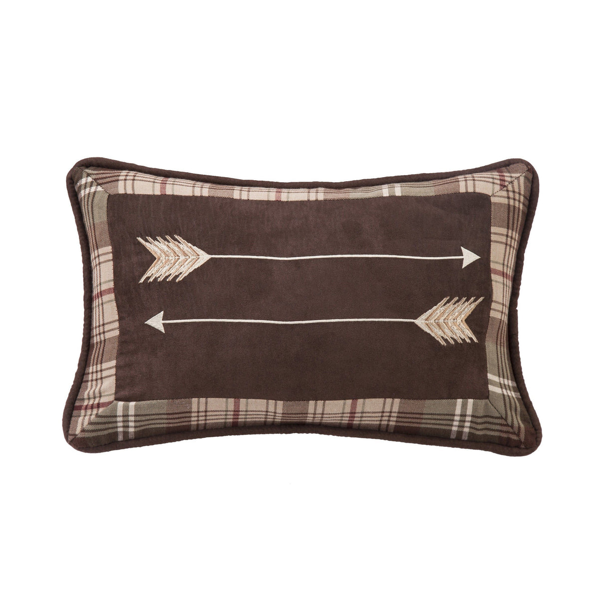 Huntsman Embroidered Arrow Pillow, 12" x 19", 1PC