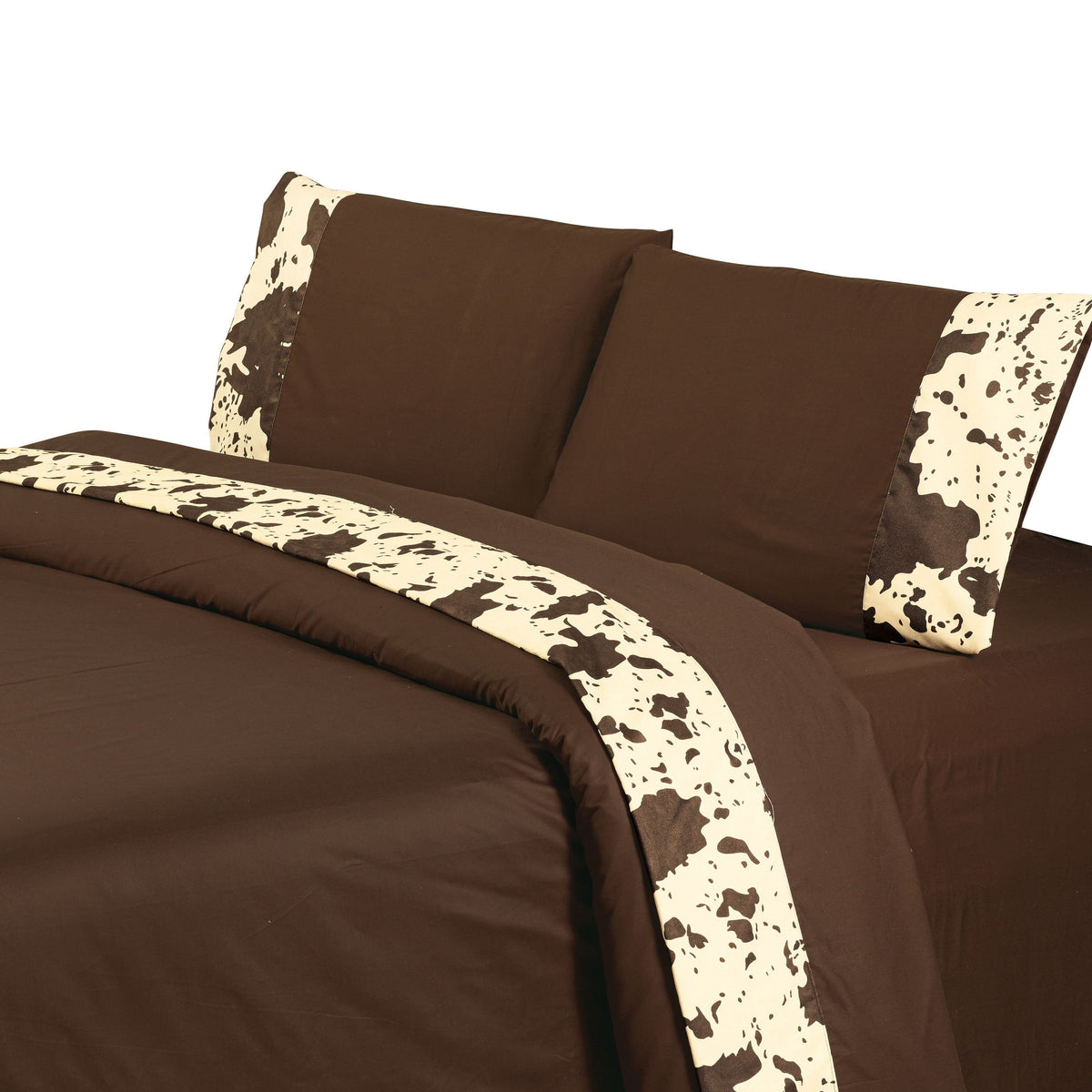 350TC Cowhide Sheet Set, King, Chocolate, 4PC