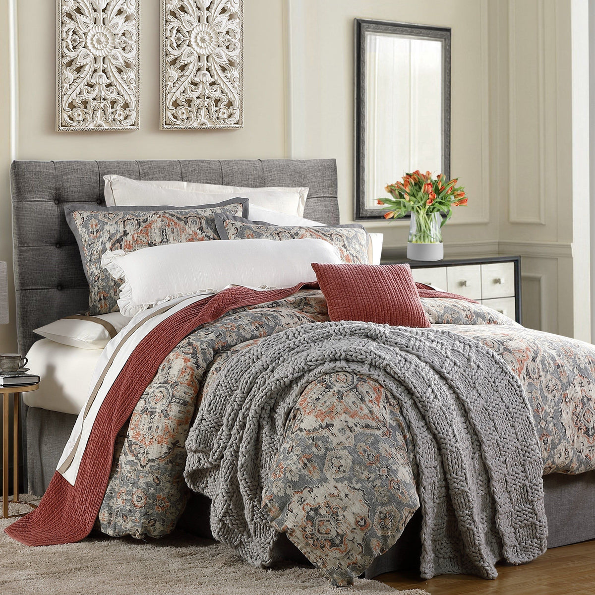 Carmen Kilim Comforter Set, Super Queen, 3PC