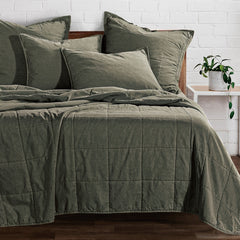 Stonewashed Cotton Canvas Coverlet, King, Duffle Bag, 1PC