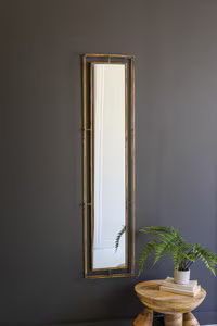 Large Rectangle Metal Famed Mirror
