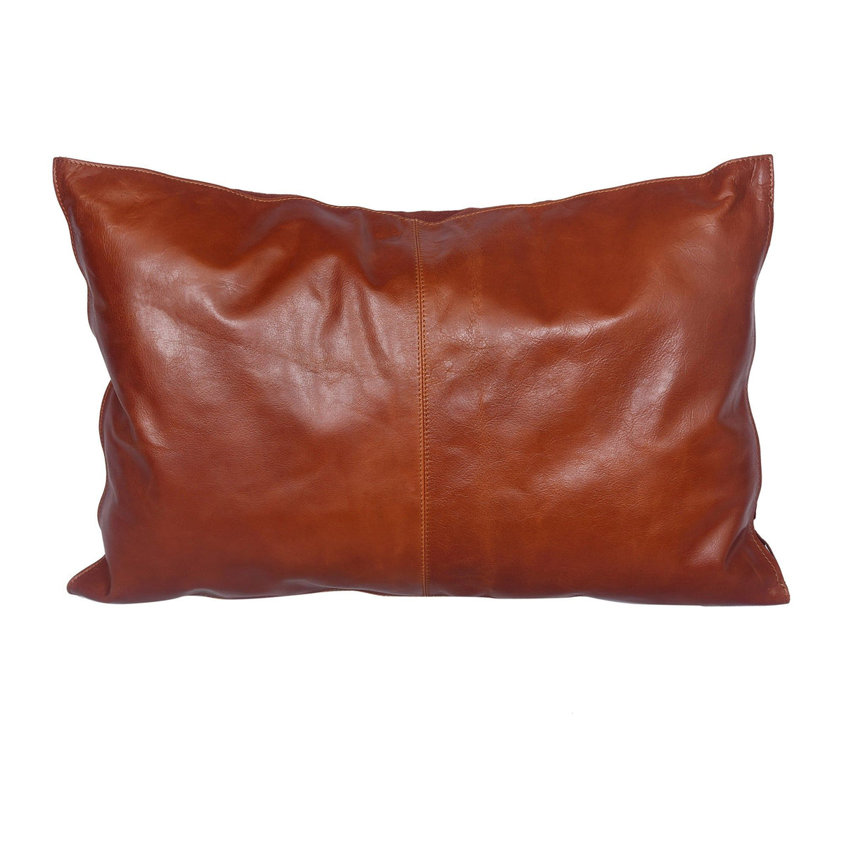 Genuine Leather Buckskin Lumbar Pillow, 16" x 24", 1PC