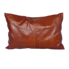 Genuine Leather Buckskin Lumbar Pillow, 16" x 24", 1PC