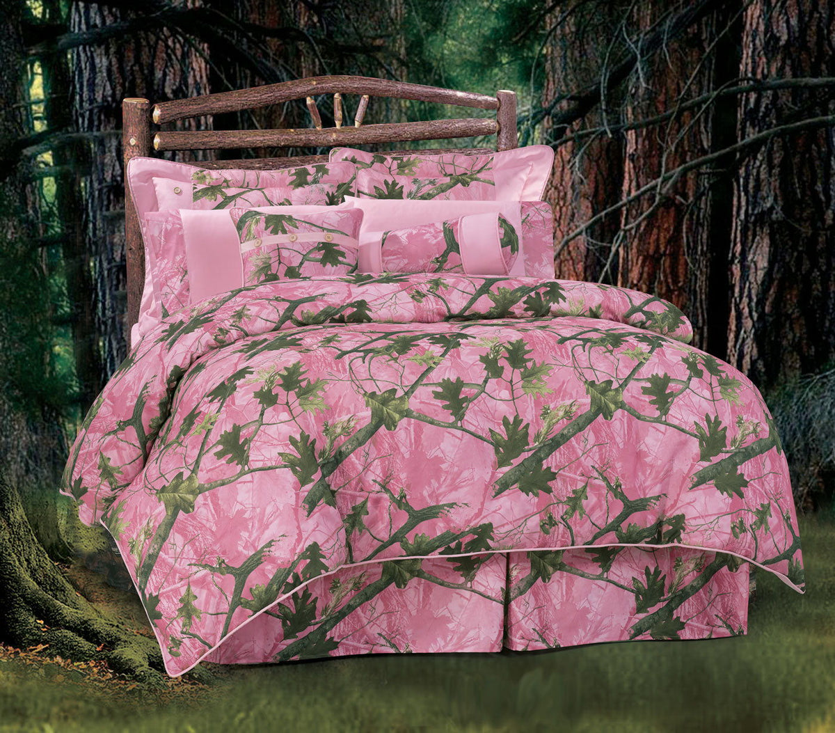 Oak Camo Comforter Set, Queen, 7PC