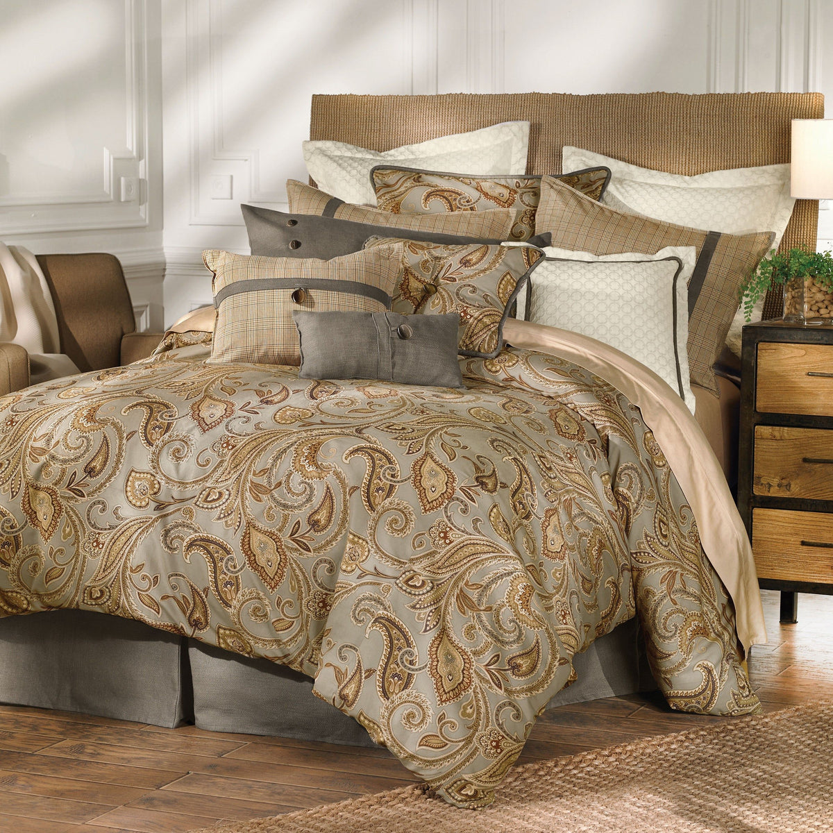 Piedmont Comforter Set, Super Queen, 4PC