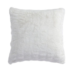 Ruched Rabbit Double-Sided Euro Pillow with Down Insert, 27" x  27", Variegated Cream, 1PC
