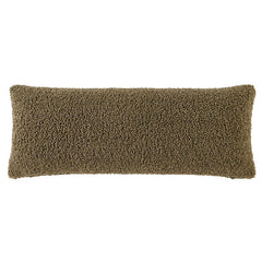 Teddy Lumbar Pillow with Down Insert, 14" x 36", Dark Oak, 1PC