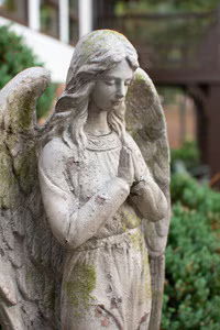 Angel Concrete Look Candle Towers