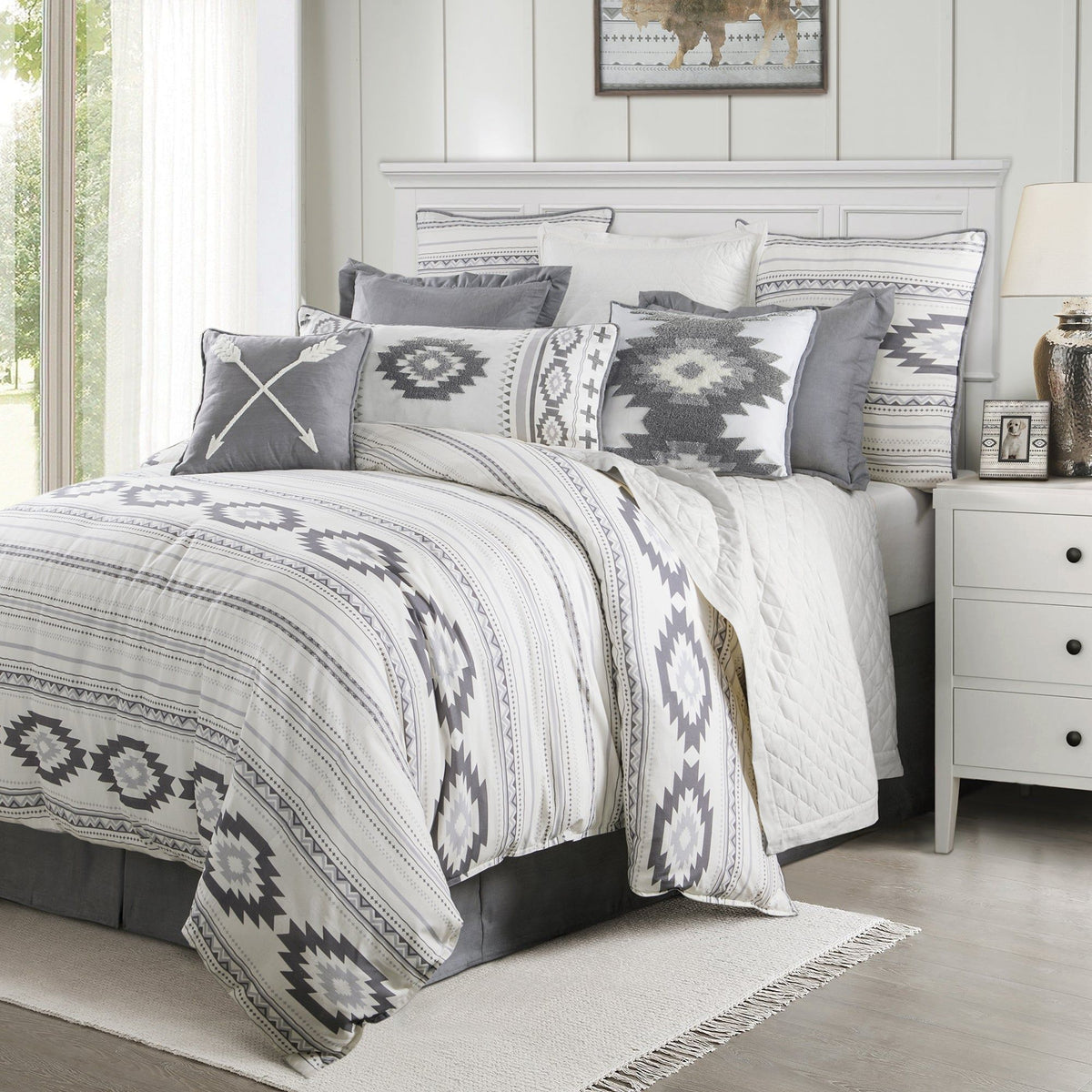Free Spirit Comforter Set, Super Queen, 4PC
