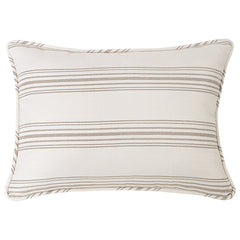 Prescott Stripe Pillow Sham, 21" x 34", Taupe, 2PC
