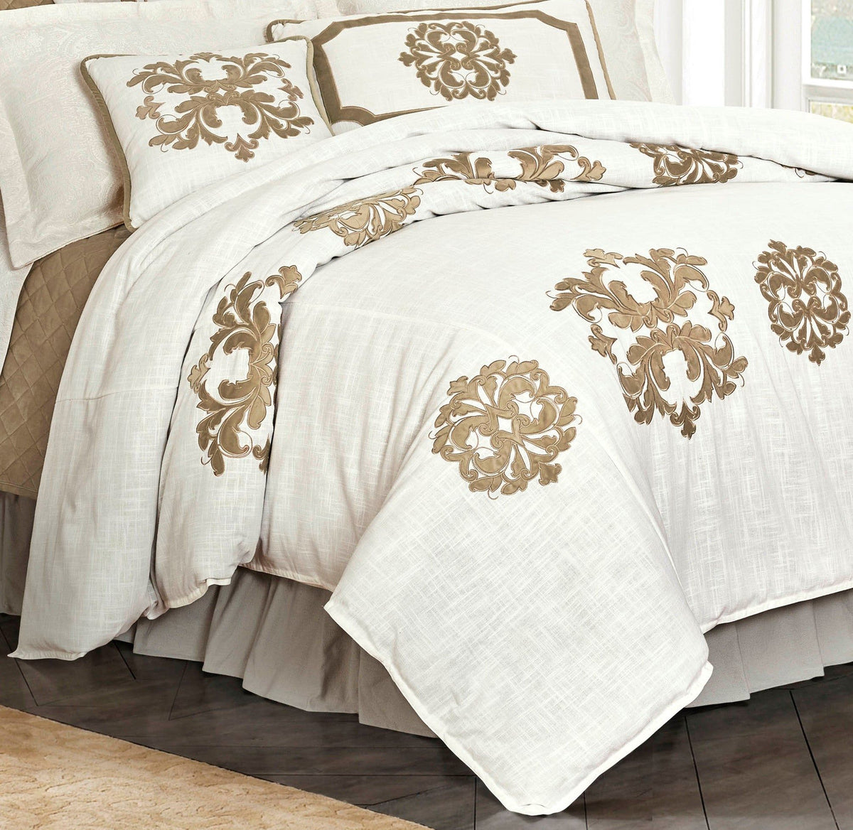 Madison Linen Duvet Cover, Super King, Oatmeal, 1PC