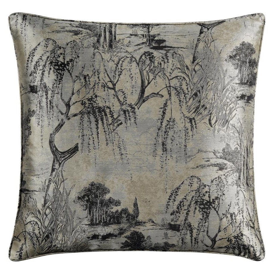 Pastoral Jacquard Euro Sham, 27" x 27", Champagne, 1PC