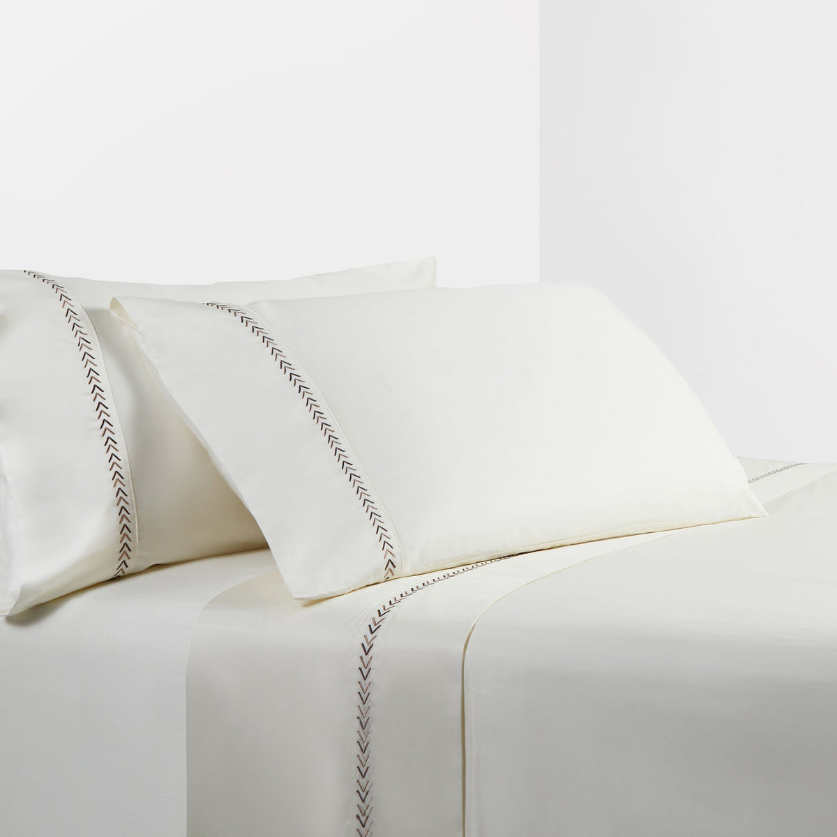 350TC Southwestern Arrow Sheet Set, King, Cream, 4PC
