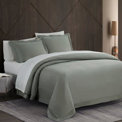 Lyocell Duvet Cover Set, Super King, Sage, 3PC