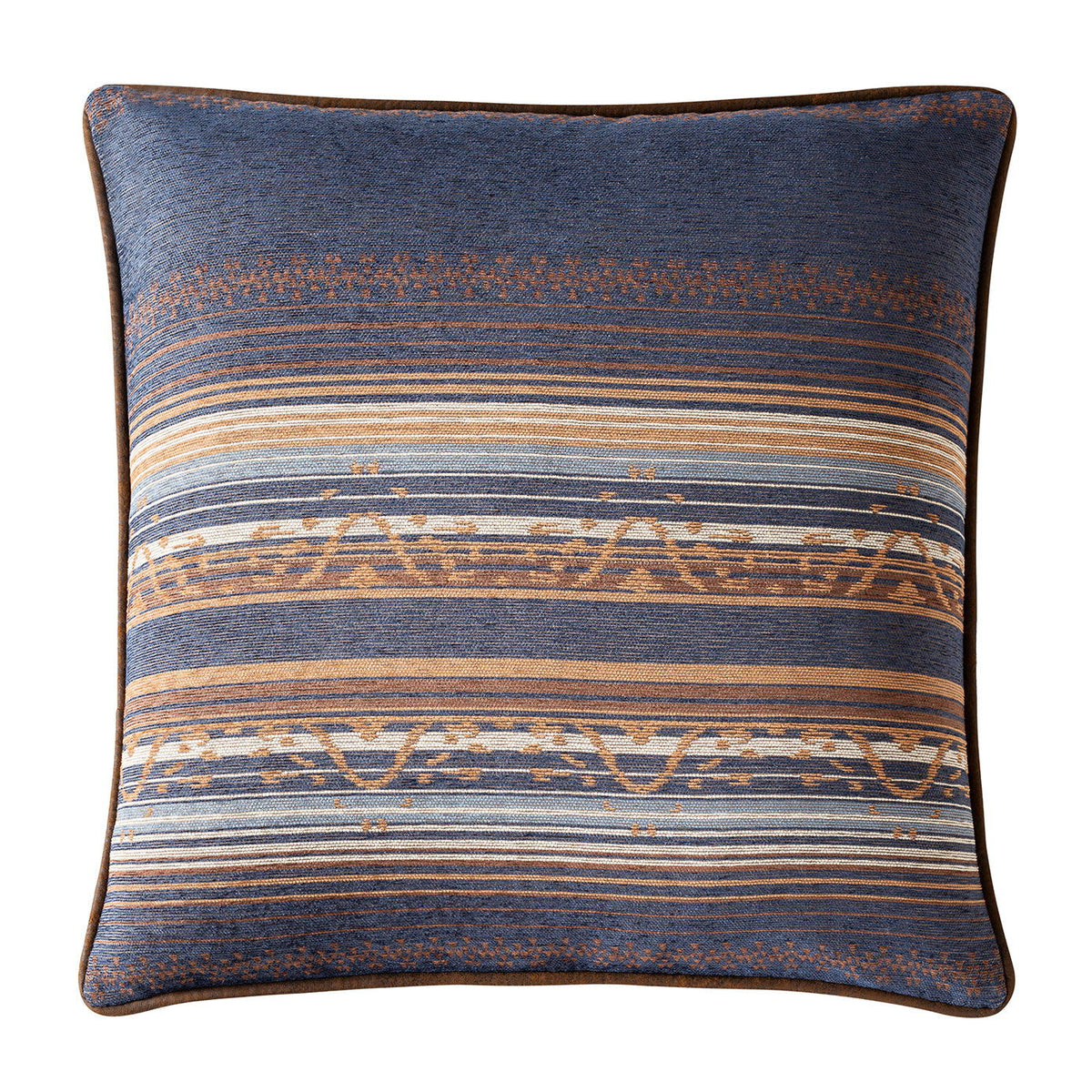 Estes Chenille Reversible Euro Sham, 27" x 27", Blue, 1PC