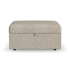 Sky - Storage Ottoman - Pearl Silver