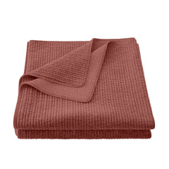 Stonewashed Cotton Velvet Quilt, Twin, Salmon, 1PC