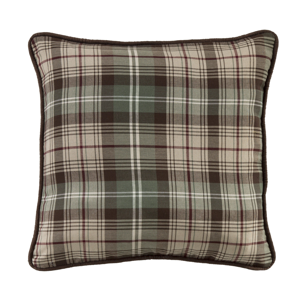 Huntsman Plaid Throw Pillow, 22" x 22", 1PC