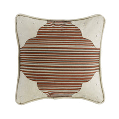 Faux Leather Corner Scallop Pillow, 18" x 18", 1PC