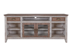 Sahara - 70" TV Stand - Light Cream / Brown Caramel