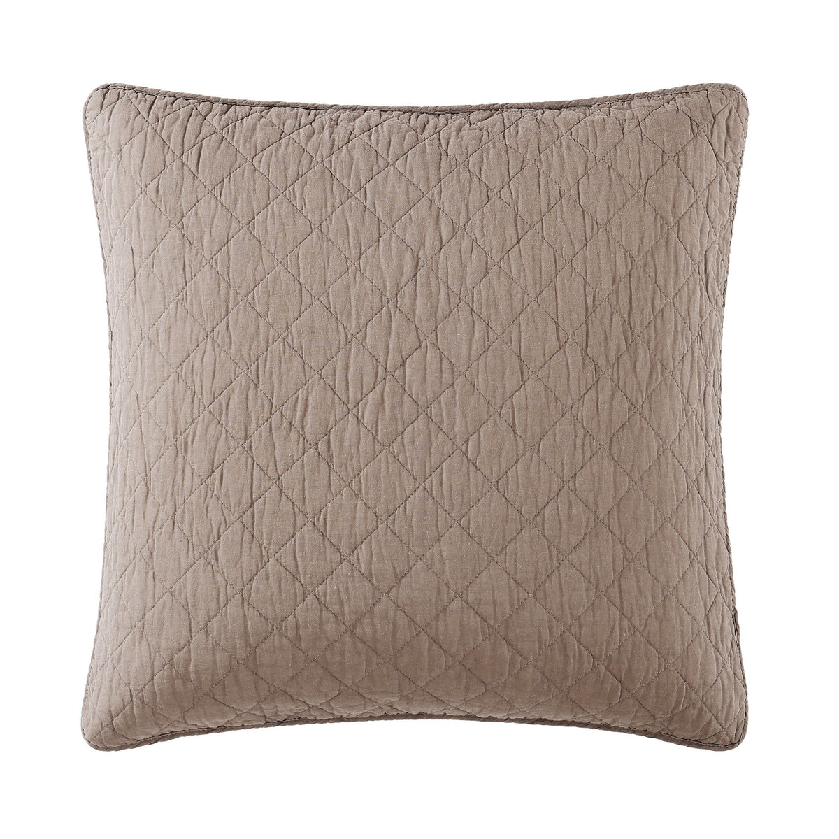 Cotton Comfort Euro Sham, 27" x 27", Mocha, 1PC