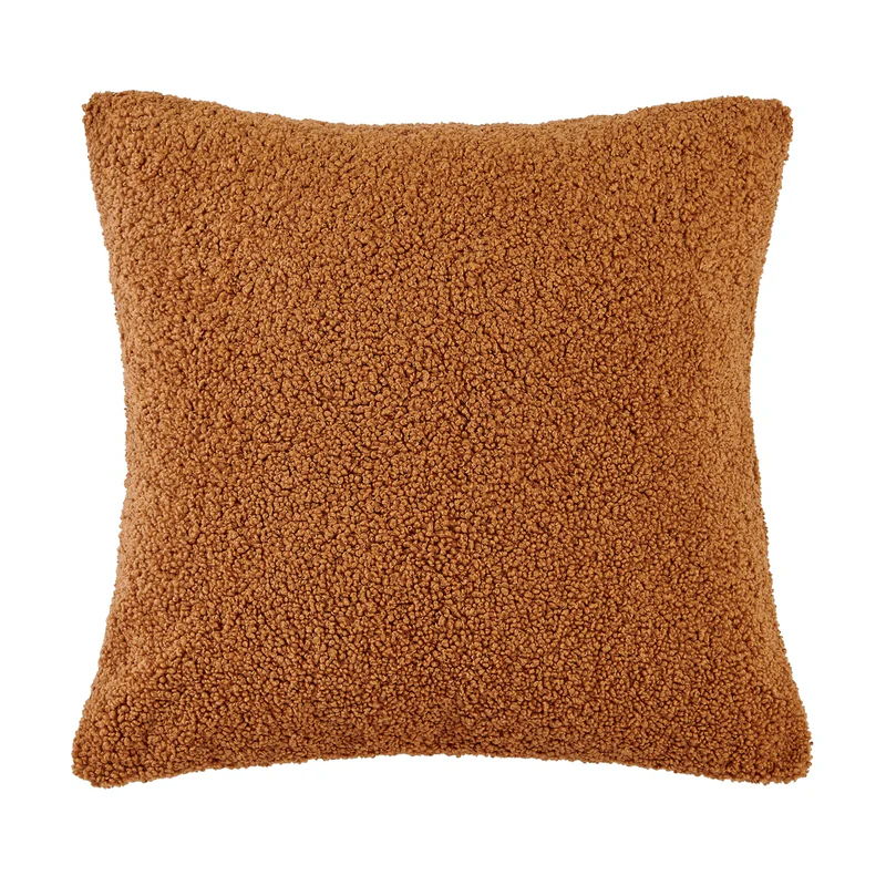 Teddy Euro Pillow with Down Insert, 26" x 26", Caramel, 1PC