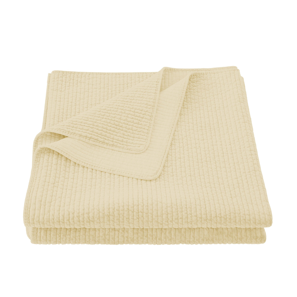 Stonewashed Cotton Velvet Quilt, Full/Queen, Light Tan, 1PC