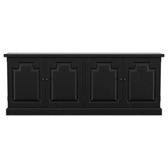 Florence - 4 Door Dining Sideboard Buffet - Distressed Black