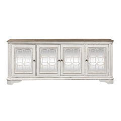 Magnolia Manor - 4 Doors TV Console - White