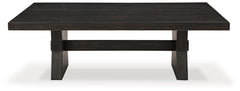 Galliden - Black - Rectangular Cocktail Table