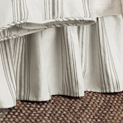 Prescott Stripe Bed Skirt, King, Taupe, 1PC