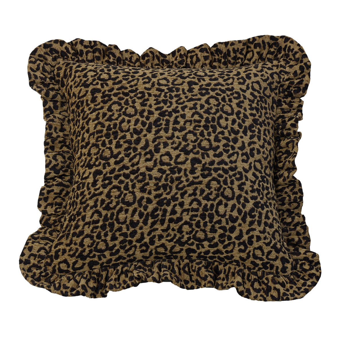 San Angelo Leopard Print Chenille Throw Pillow, 18" x 18", 1PC