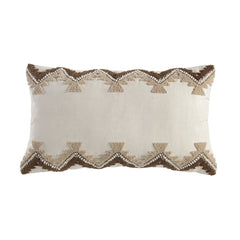 Flame Stitch Design Embroidery Pillow, 12" x 20", 1PC